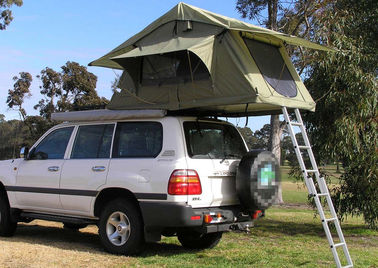 Renda incombustibile la tenda della cima del tetto di 4 persone, piegante la tenda del tetto con la grande finestra