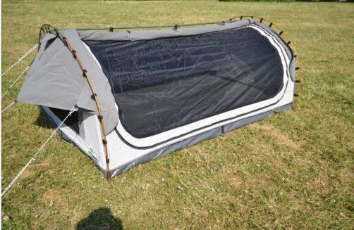 Tenda dello Swag dell'uomo di Famliy 2 della tela, tenda della borsa dello Swag della chiusura lampo di YKK con Palo di alluminio