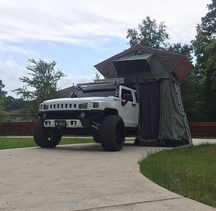 Progettazione migliorata tenda su misura della cima del tetto di pop-up del camion per la famiglia
