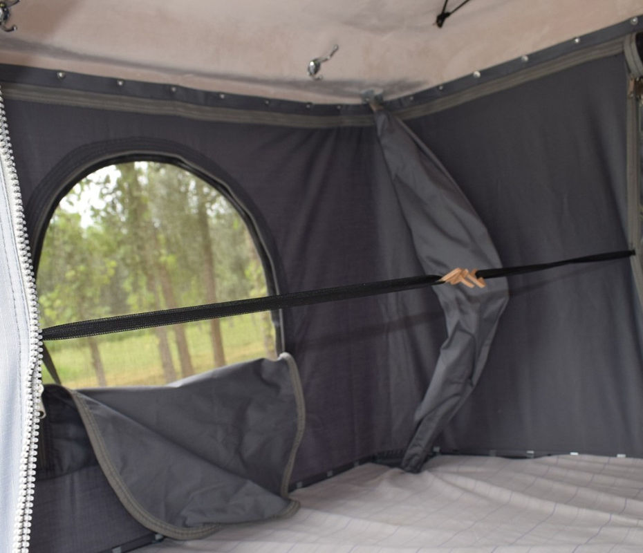 Tenda superiore della vetroresina di alta qualità delle coperture della copertina rigida del tetto a un solo strato della tela con la tenda laterale