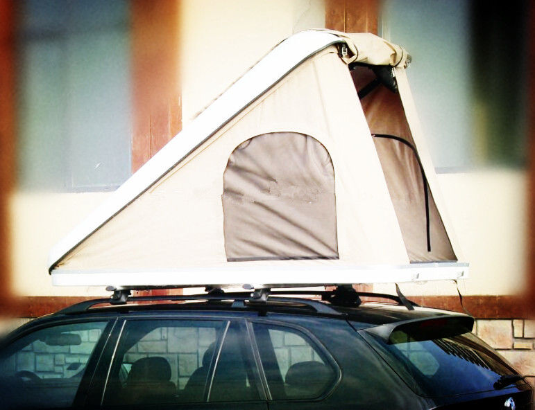 Tenda della cima del tetto dell'automobile del guscio duro del triangolo, tenda della cima del tetto di Palo dell'acciaio inossidabile piccola