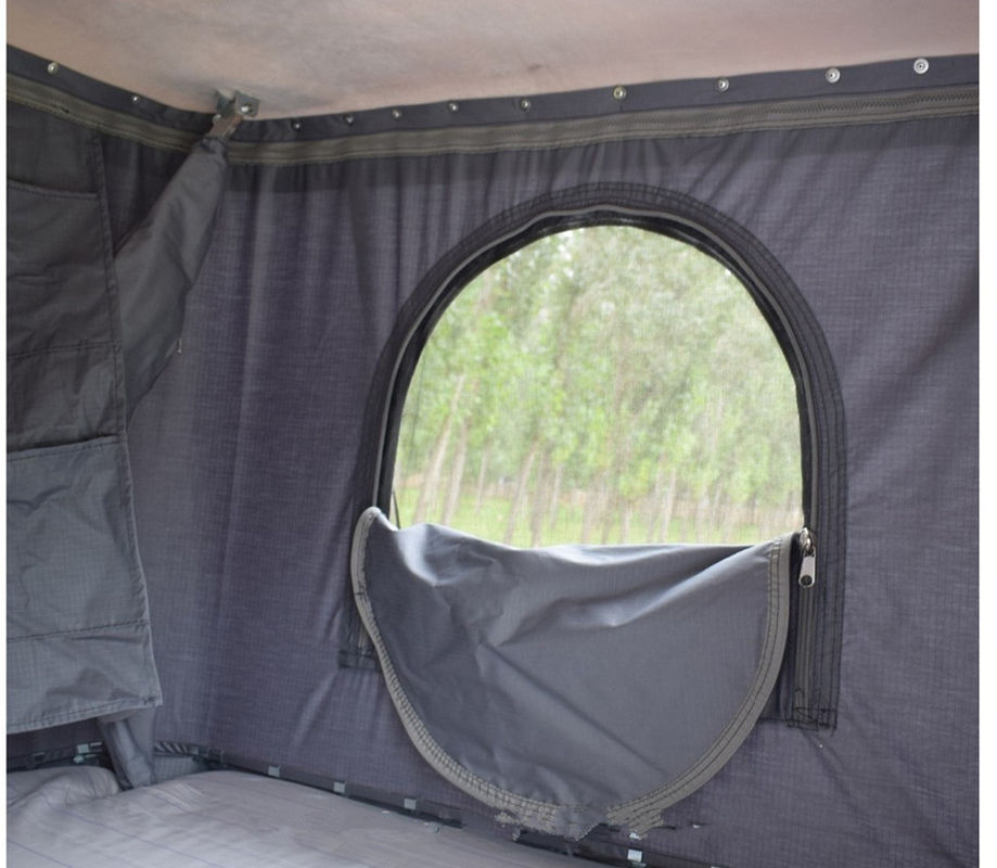 Tenda superiore della vetroresina di alta qualità delle coperture della copertina rigida del tetto a un solo strato della tela con la tenda laterale
